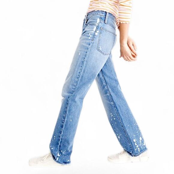 Madewell The Dad Jeans Blue Size 24 Distressed Heritage Denim - Picture 1 of 14